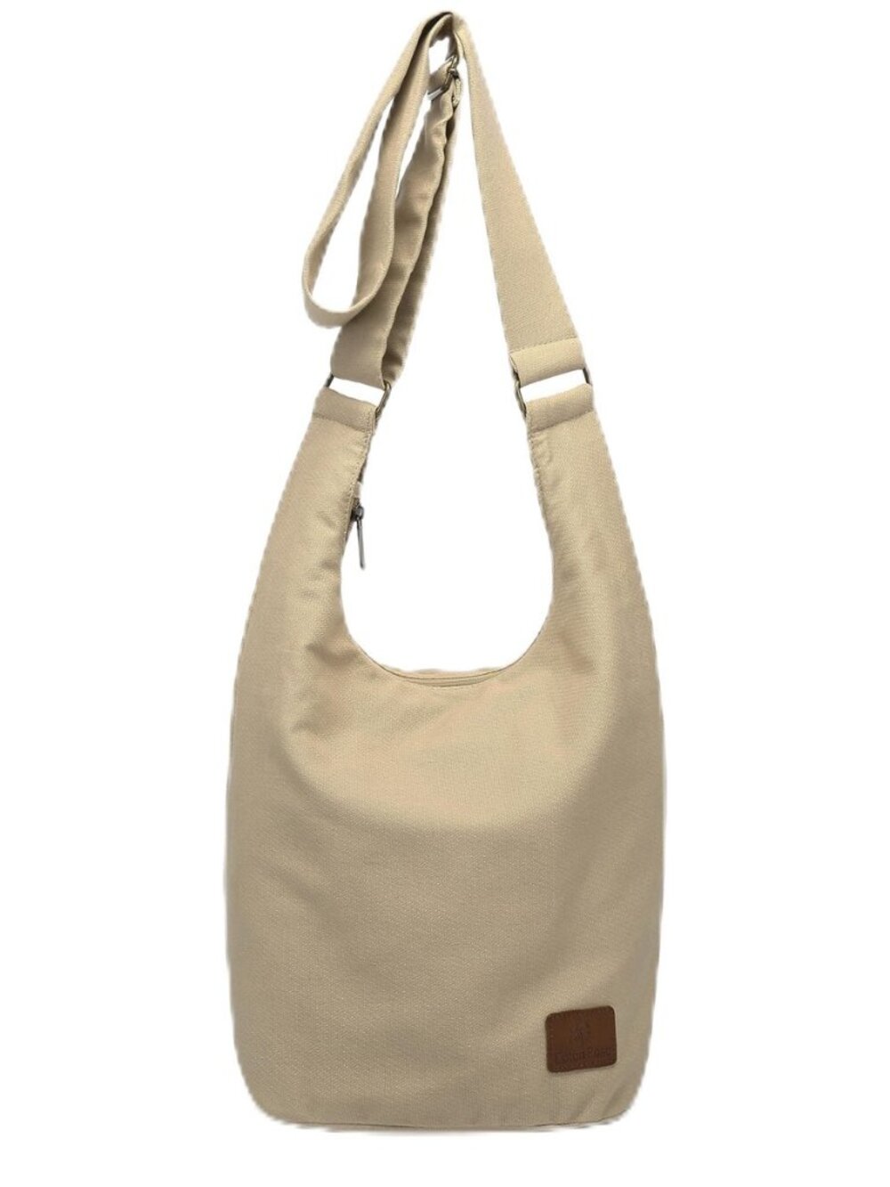 Women Hippie Crossbody Bag - Top Zip Large Capacity Canvas Sling Bag - Jacquard